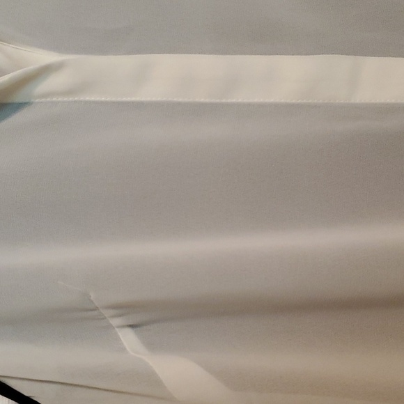 Carmen Marc Valvo Women's Sheer Sleeveless Button Down Top Size XS - Picture 3 of 7